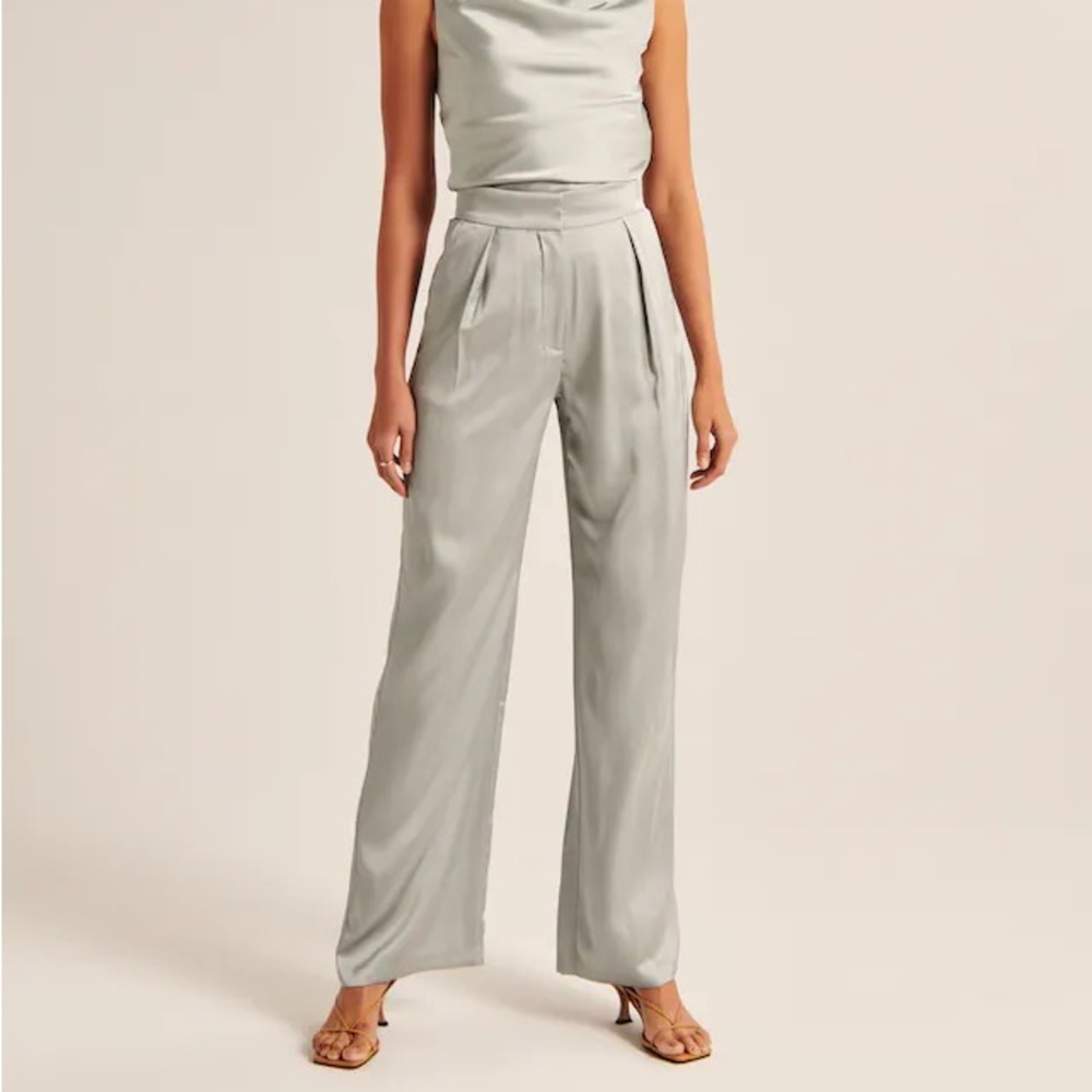 ABERCROMBIE satin tailored pants
